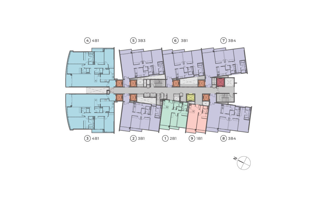 Mặt bằng Tháp B The Luxe Thủ Thiêm