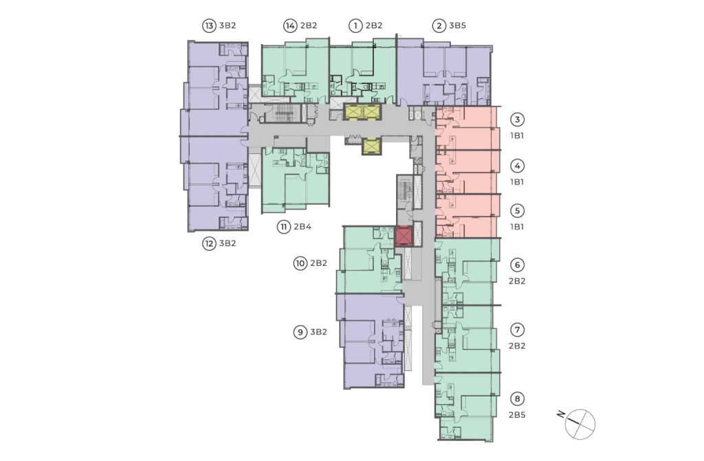 Mặt bằng Tháp C The Luxe Thủ Thiêm