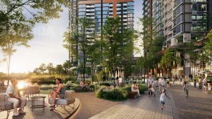 Phối cảnh Công viên bờ sông Eaton Park