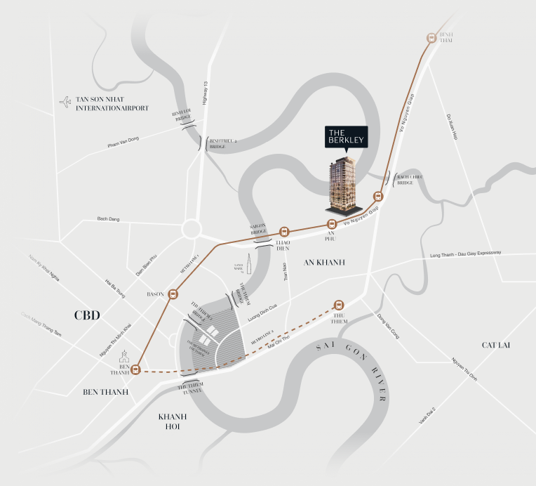 Vị trí The Berkley Thảo Điền