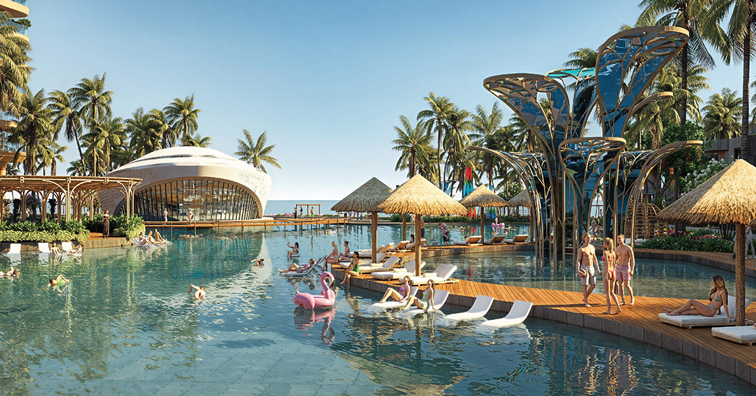 Bể bơi rooftop - Sky bar