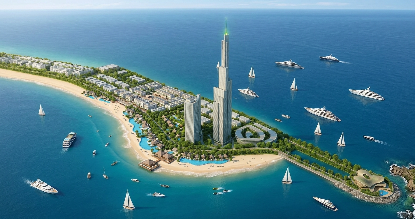 Tòa tháp 10 tâng Vinhomes Cần Giờ