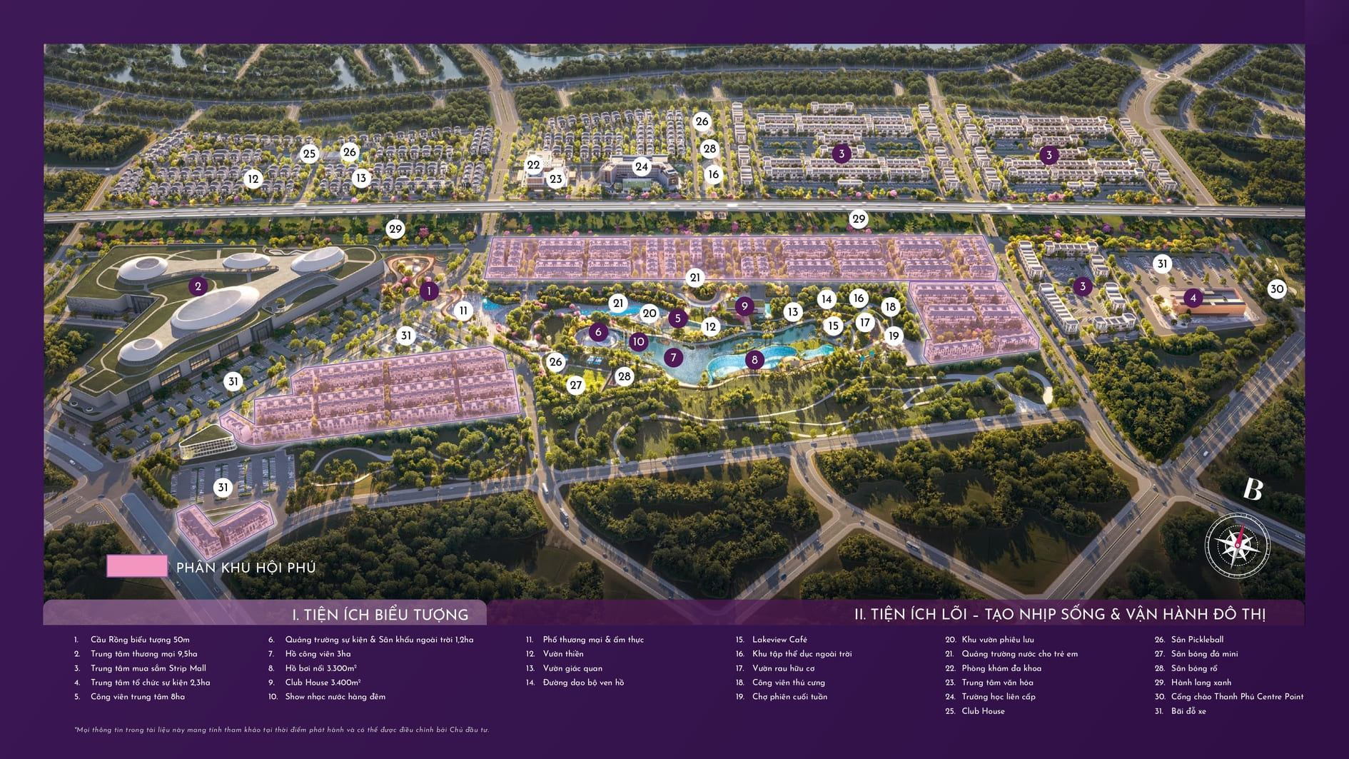 Mặt bằng tiện ích Thanh Phú Centre Point